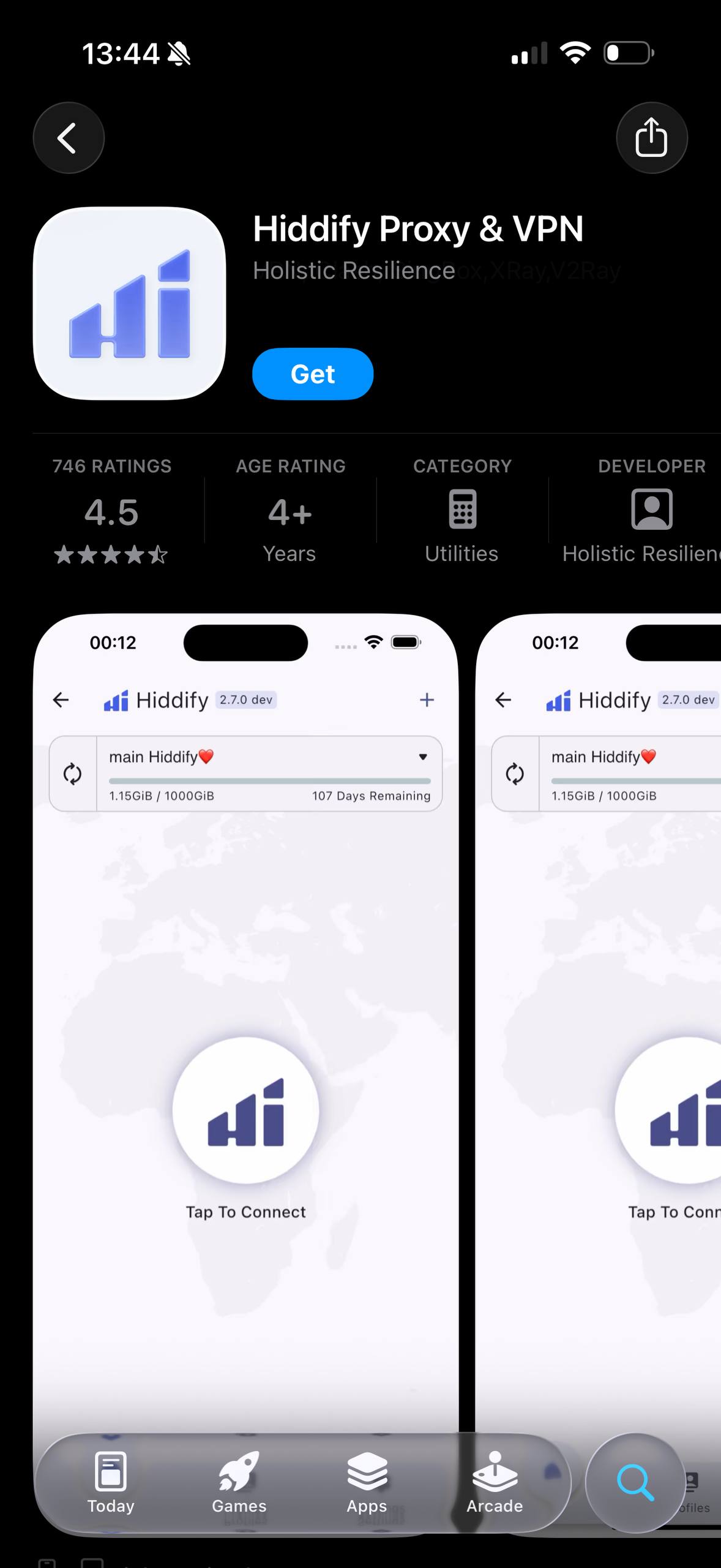 Hiddify Proxy and VPN by Holistic Resilience in the App Store on iPhone